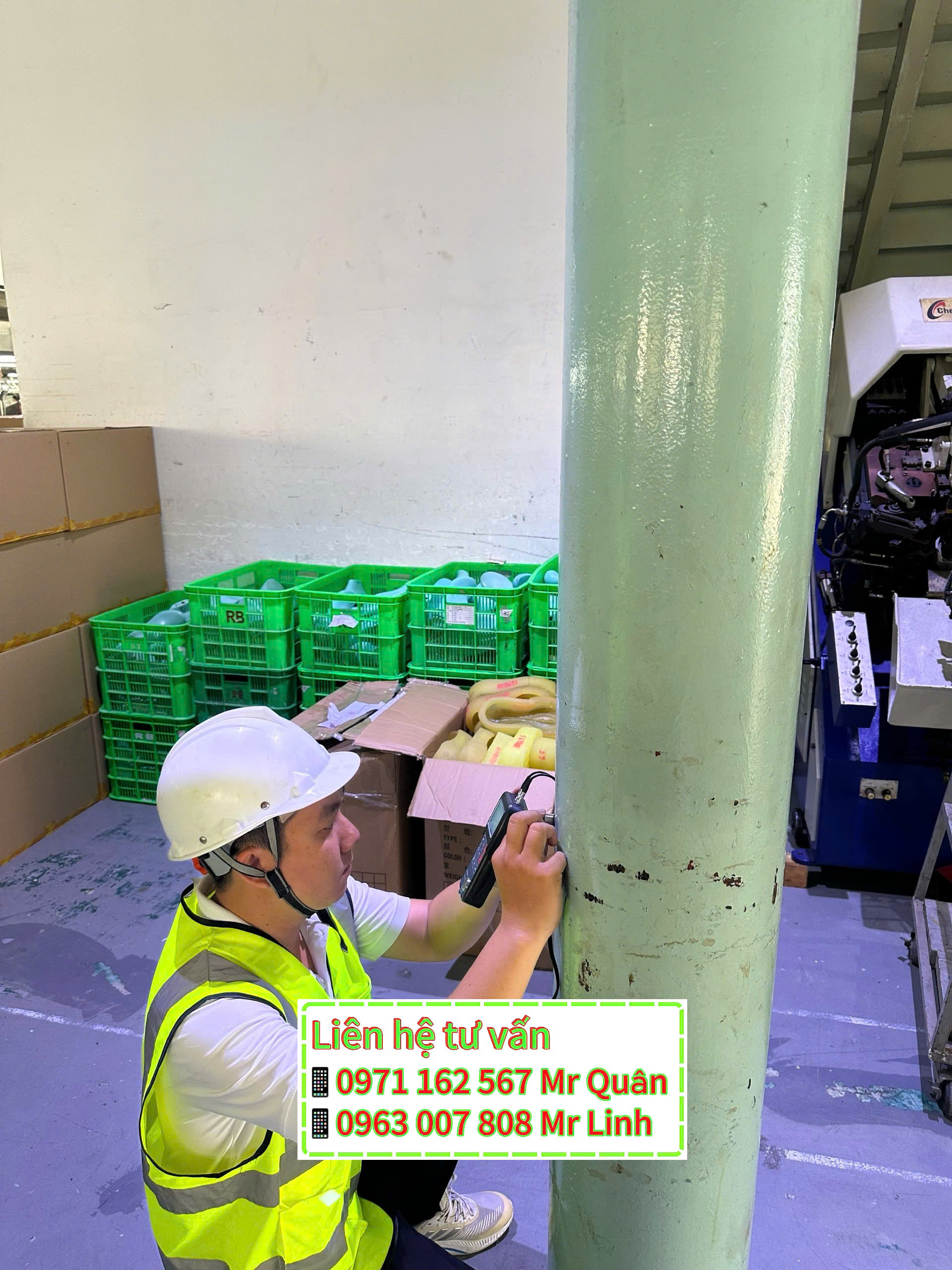 Kỹ sư Econs kiểm định nhà xưởng tại KCN Nam Tân Uyên, Bình Dương